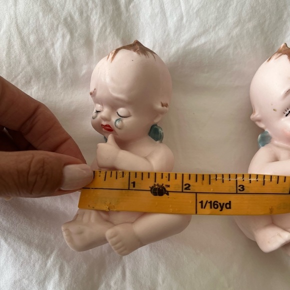 Vintage Porcelain Kewpie Dolls | Japan | Set Of 2 - Picture 6 of 7